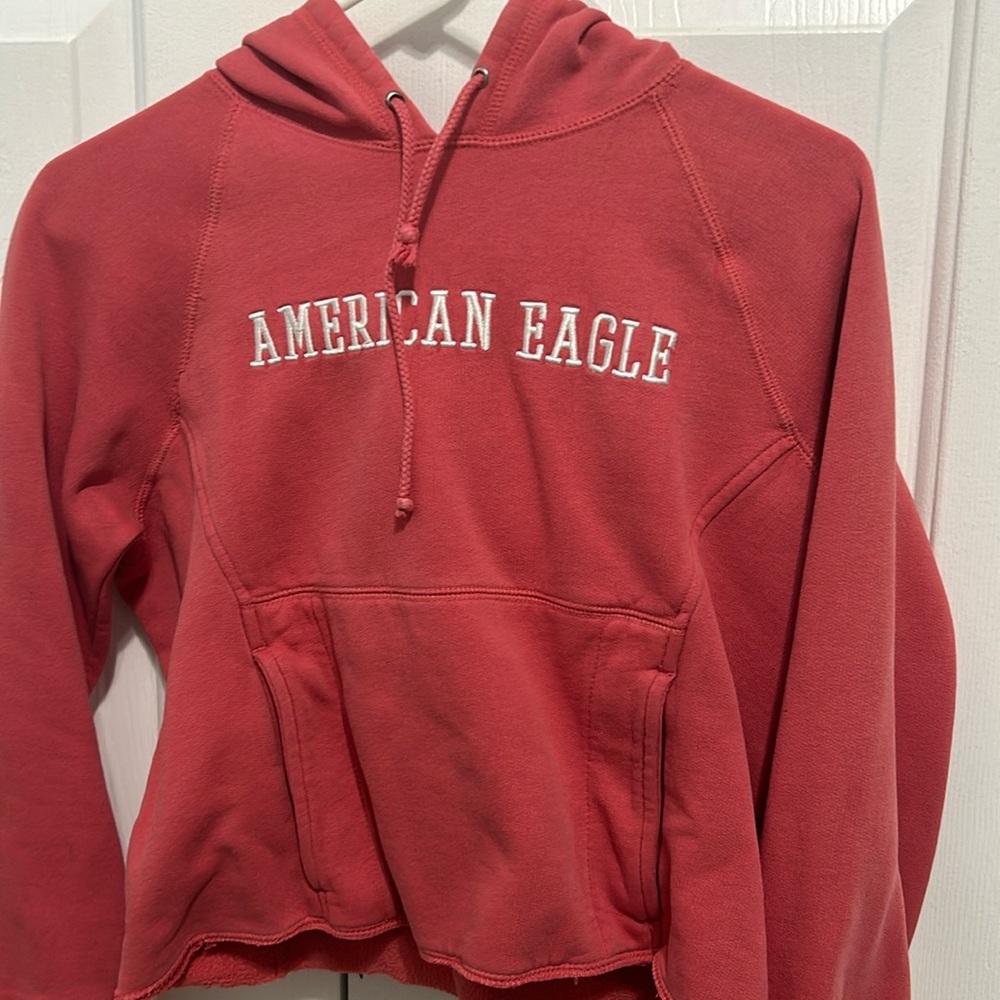 cropped american eagle hoodie